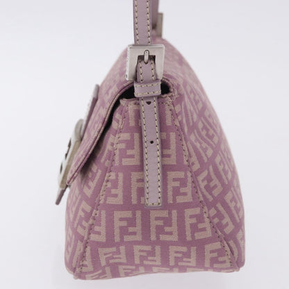 Fendi Baguette Zucchino Canvas, Purple, Canvas, Handbag
