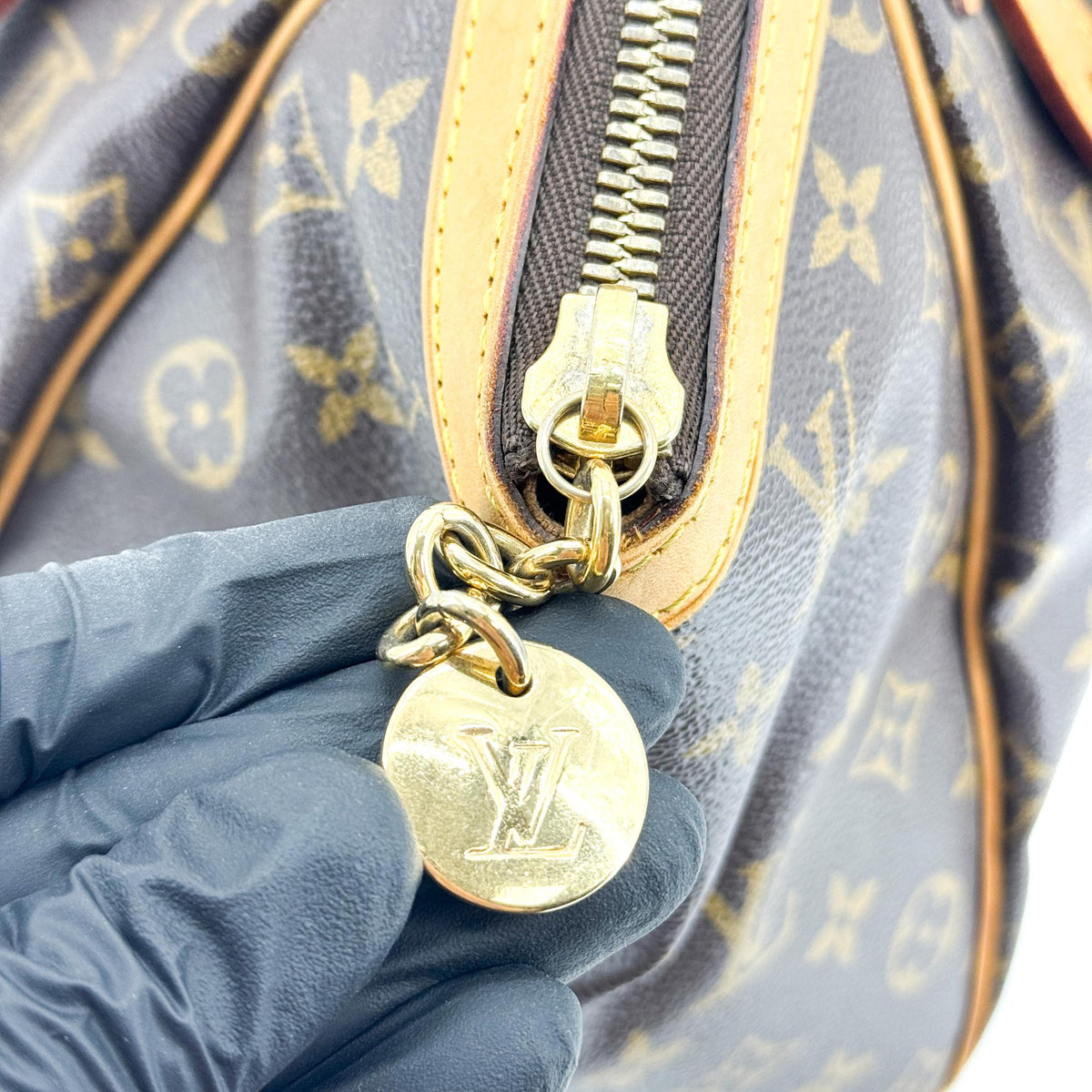 Louis Vuitton Tivoli Monogram Canvas, Brown, Canvas, Handbag
