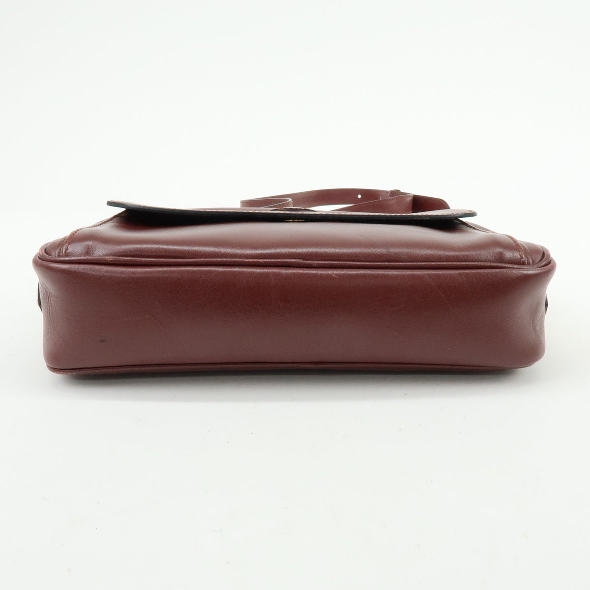 Cartier Must de Cartier Leather, Burgundy, Leather, Shoulder Bag