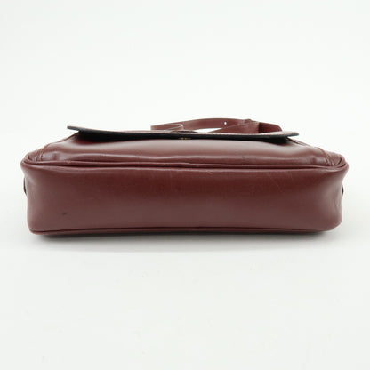 Cartier Must de Cartier Leather, Burgundy, Leather, Shoulder Bag