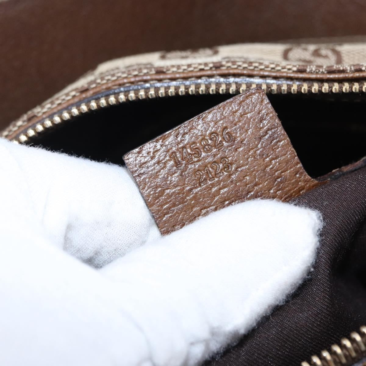Gucci Horsebit Hobo GG Canvas, Beige, Canvas, Handbag