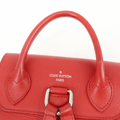 Louis Vuitton Lockme Leather, Red, Leather, Backpack