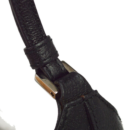 Gucci Vintage Jackie O Hobo Canvas and leather, Black, Leather, Shoulder Bag