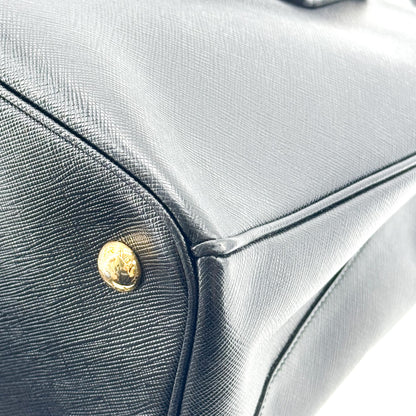 Prada Lux Open Saffiano Leather, Black, Leather, Tote Bag