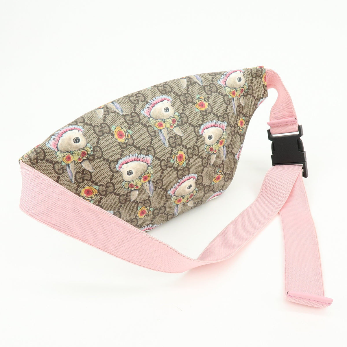 Gucci Children's Belt Printed GG Coated Canvas, Beige, Canvas, Handbag