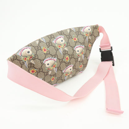 Gucci Children's Belt Printed GG Coated Canvas, Beige, Canvas, Handbag