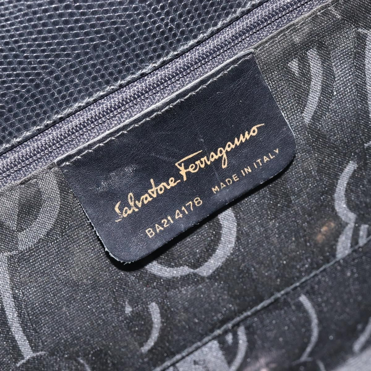 Salvatore Ferragamo Convertible Vara Bow Leather, Black, Leather, Tote Bag