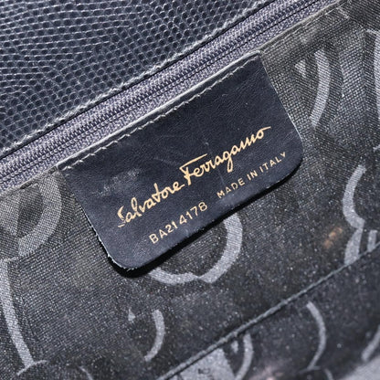 Salvatore Ferragamo Convertible Vara Bow Leather, Black, Leather, Tote Bag