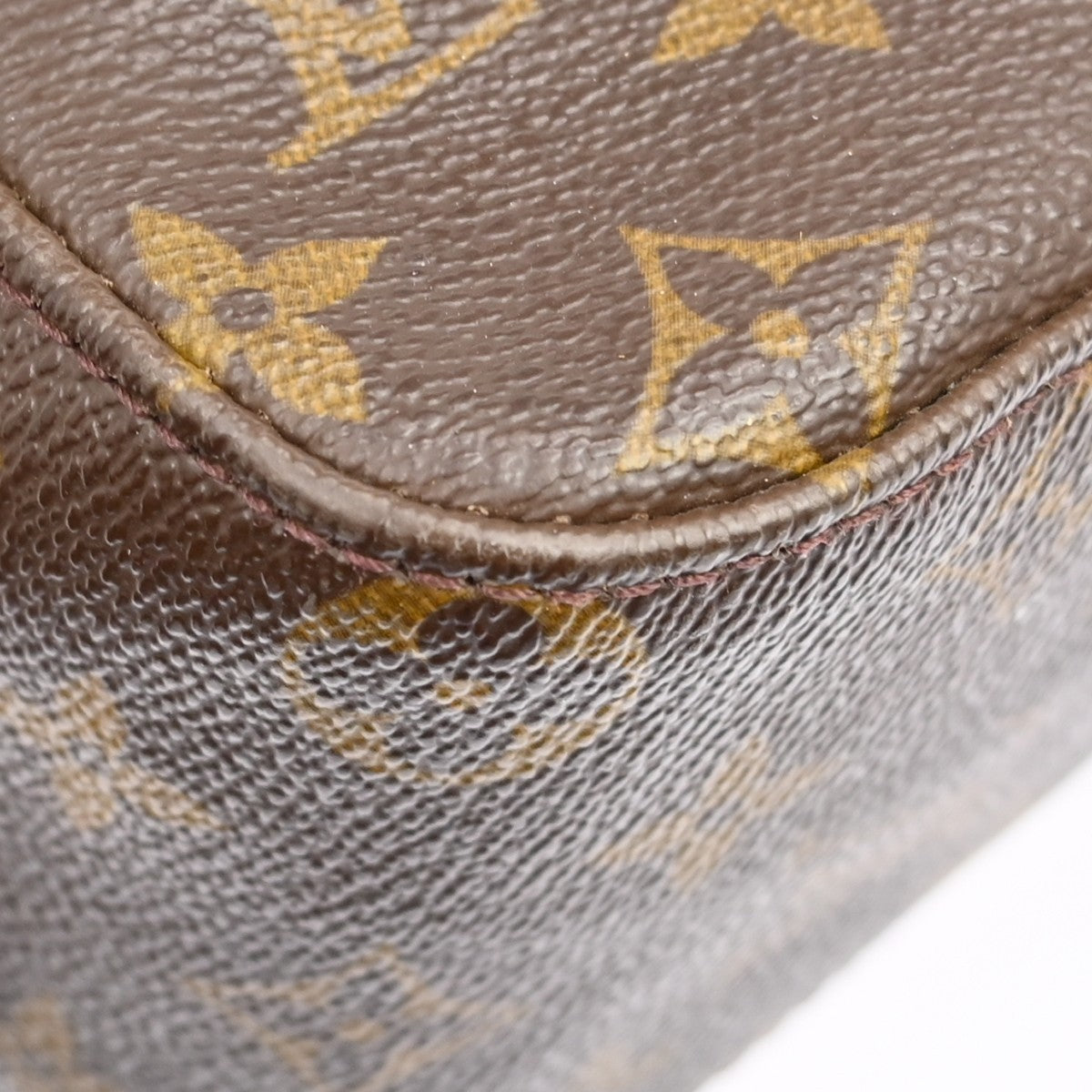 Louis Vuitton Looping Monogram Canvas, Brown, Canvas, Handbag