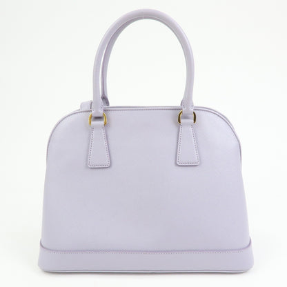 Prada Open Promenade Saffiano Leather, Purple, Leather, Handbag