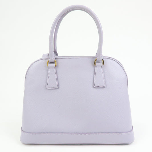 Prada Open Promenade Saffiano Leather, Purple, Leather, Handbag