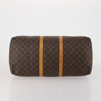 Louis Vuitton Keepall Monogram, Brown, Canvas, Travel Bag