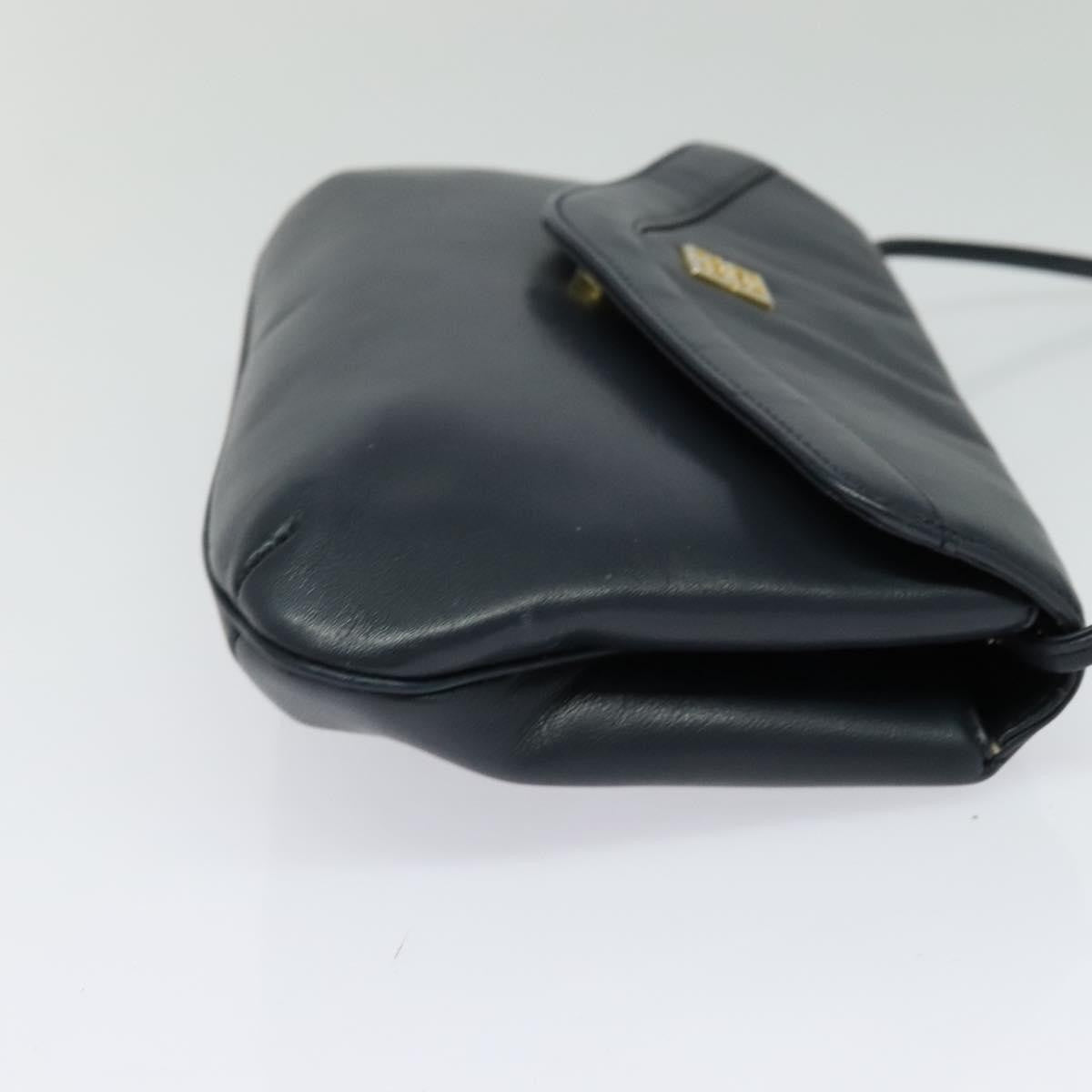 Givenchy Vintage 4G Leather, Navy, Leather, Shoulder Bag