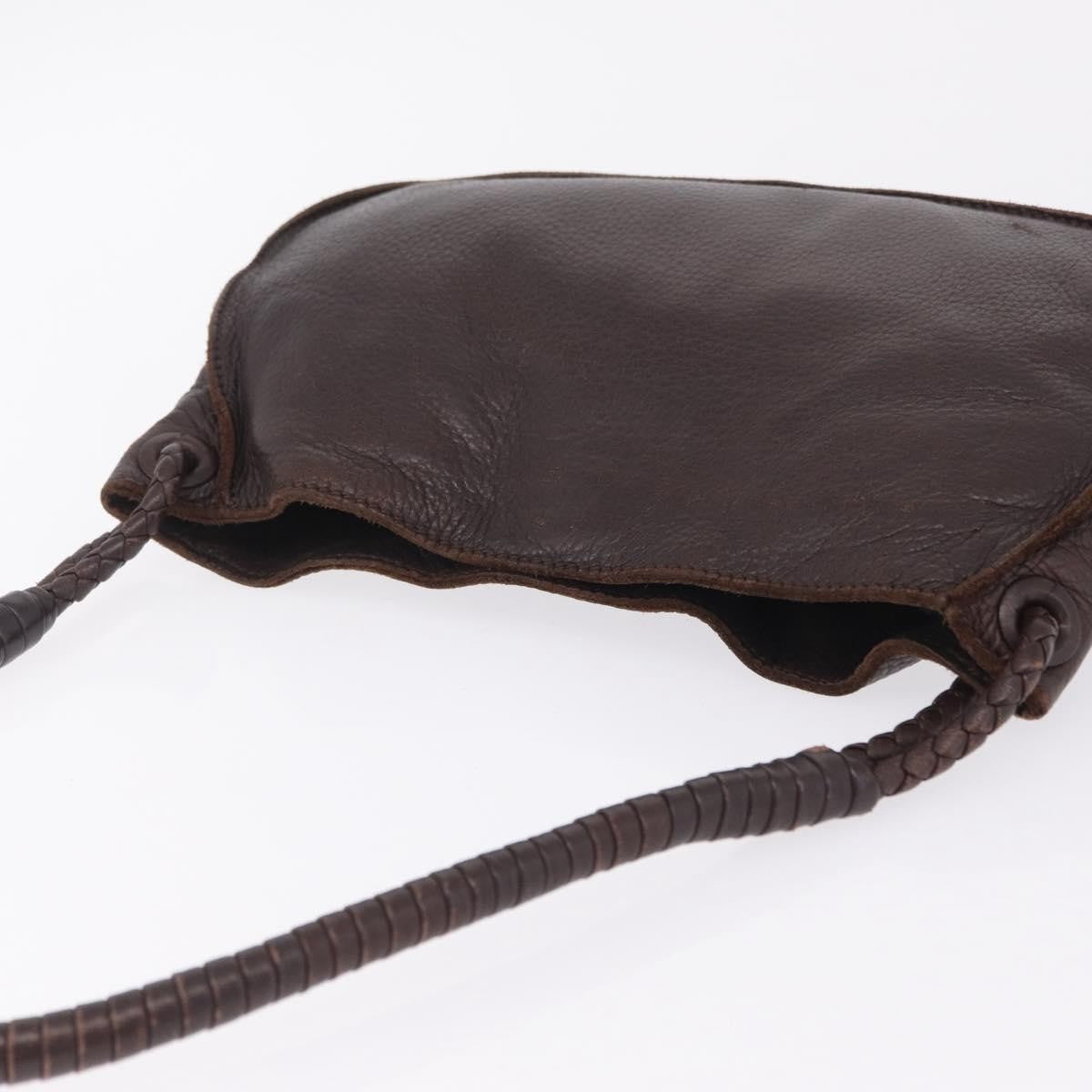 Bottega Veneta Shoulder Leather, Brown, Leather, Shoulder Bag