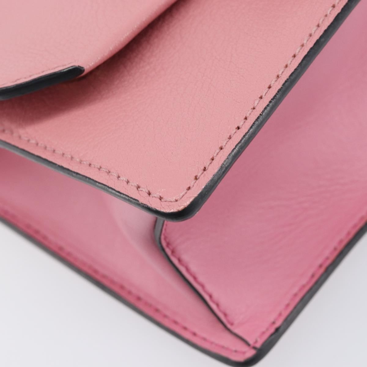 Miu Miu Madras Crystal Flap Leather, Pink, Leather, Crossbody Bag