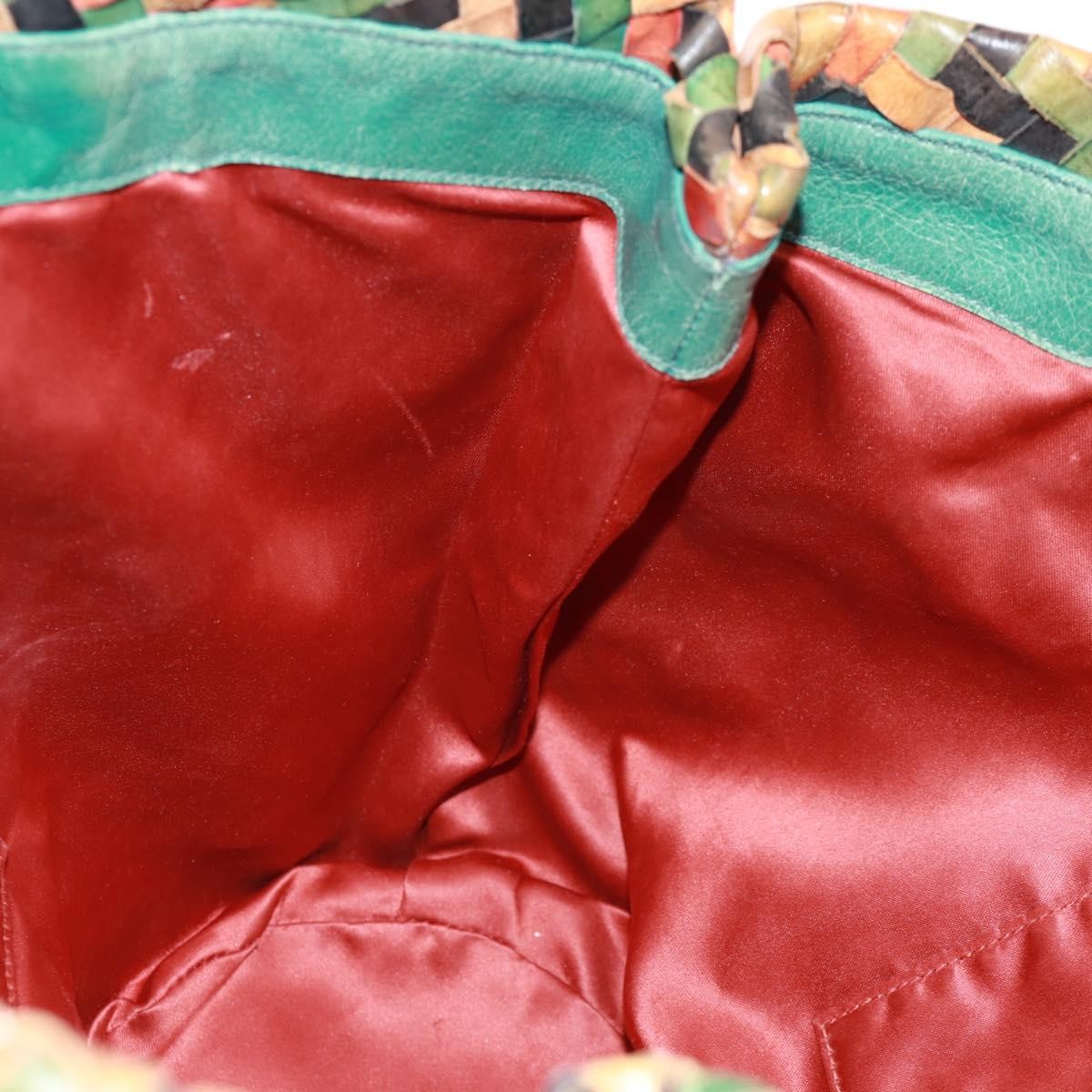 Miu Miu Chain Handle Pleated Leather, Multicolour, Leather, Handbag