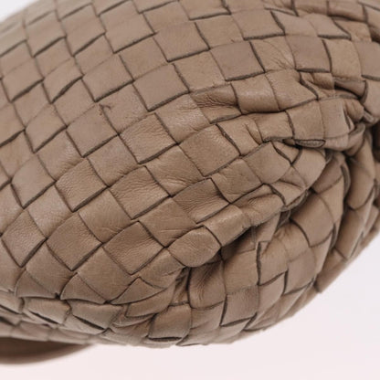 Bottega Veneta Intrecciato Shoulder Leather, Beige, Leather, Shoulder Bag