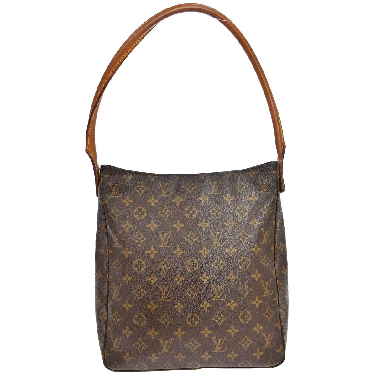 Louis Vuitton Looping Monogram Canvas, Brown, Canvas, Handbag