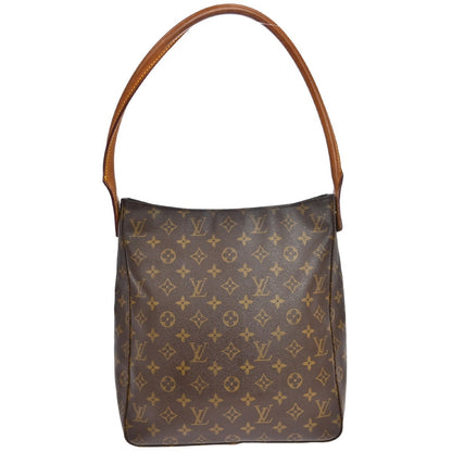 Louis Vuitton Looping Monogram Canvas, Brown, Canvas, Handbag