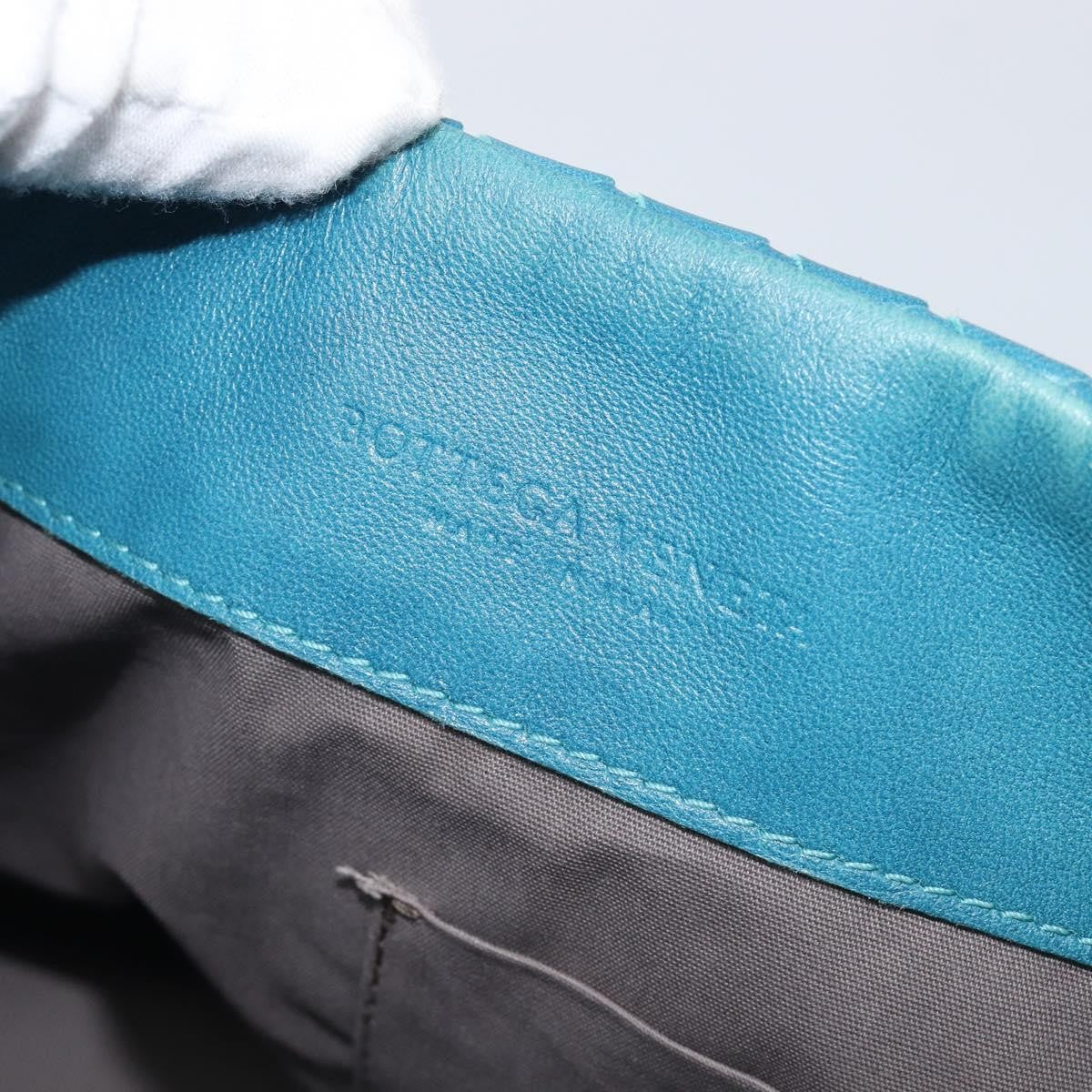 Bottega Veneta Adjustable Flap Intrecciato Nappa, Blue, Leather, Shoulder Bag
