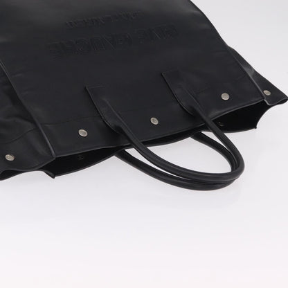 Saint Laurent Rive Gauche Shopper Embossed Leather, Black, Leather, Tote Bag