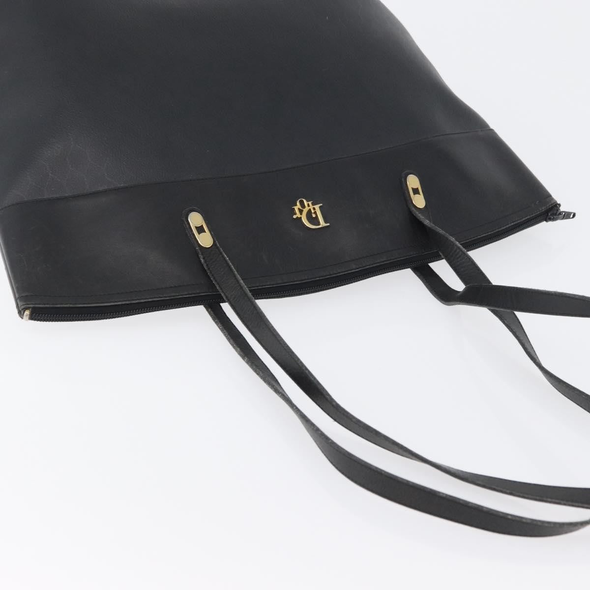 Christian Dior Vintage Honeycomb Canvas, Black, PVC, Shoulder Bag