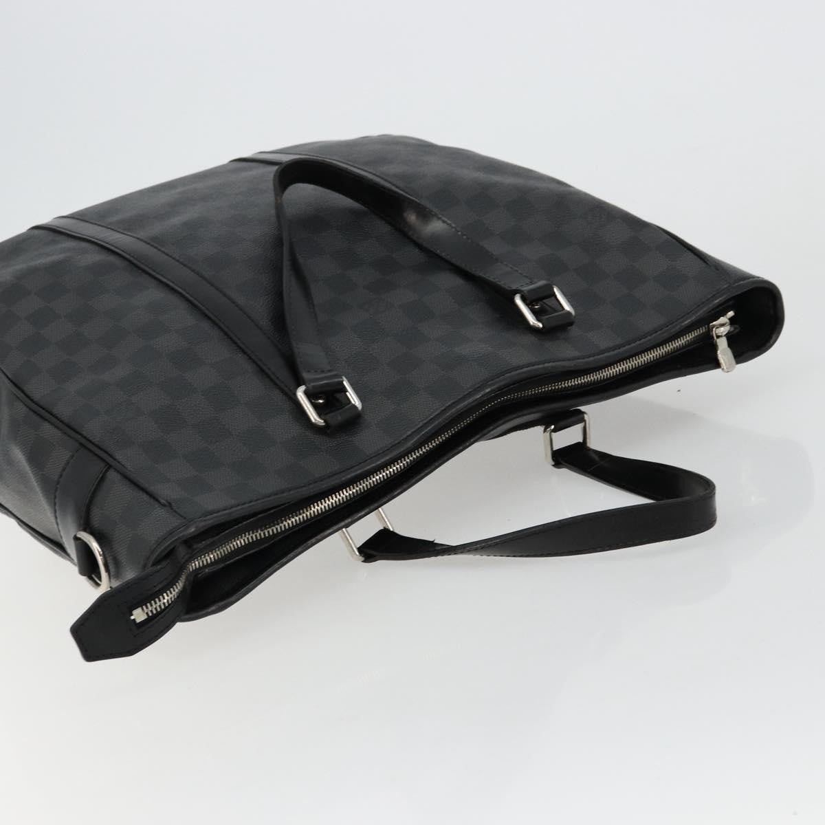 Louis Vuitton Tadao Damier Graphite, Gray, Canvas, Tote Bag