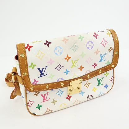 Louis Vuitton Sologne Monogram Multicolor, White, Canvas, Handbag
