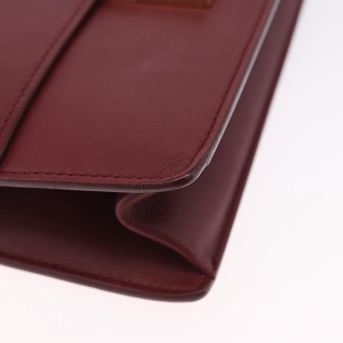 Salvatore Ferragamo Aileen Leather, Burgundy, Leather, Shoulder Bag