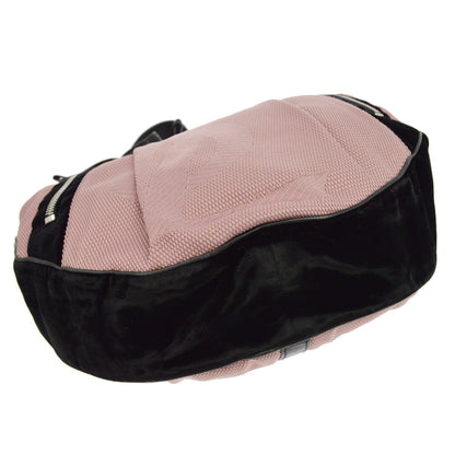 Saint Laurent Mombasa Hobo Satin, Pink, Canvas, Shoulder Bag