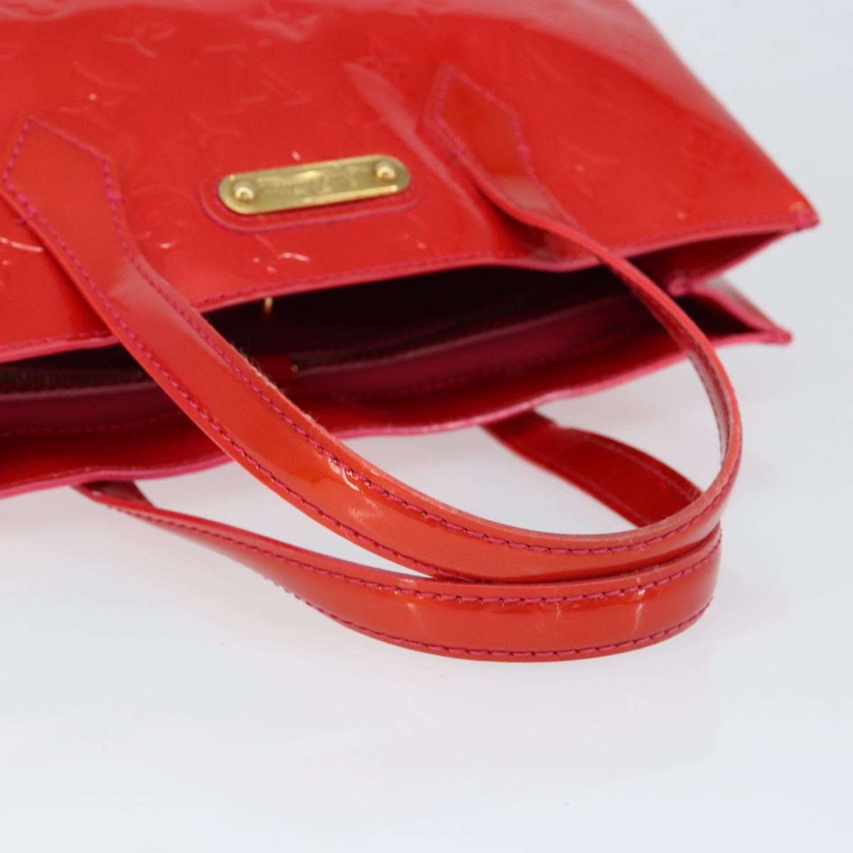 Louis Vuitton Wilshire Monogram Vernis, Pink, Patent Leather, Handbag