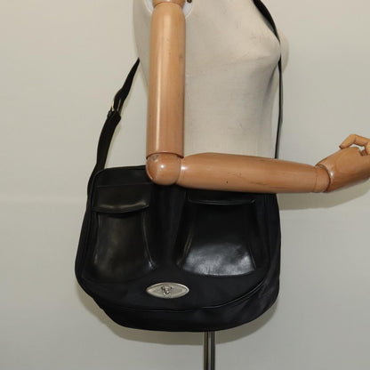 Versace Medusa Front Pocket Zip Messenger Leather, Black, Leather, Crossbody Bag