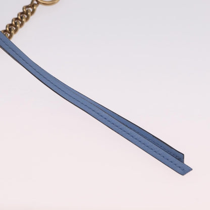 Gucci GG Marmont Matelasse Patent, Blue, Leather, Shoulder Bag