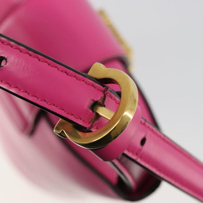 Salvatore Ferragamo Trifolio Leather, Pink, Leather, Shoulder Bag
