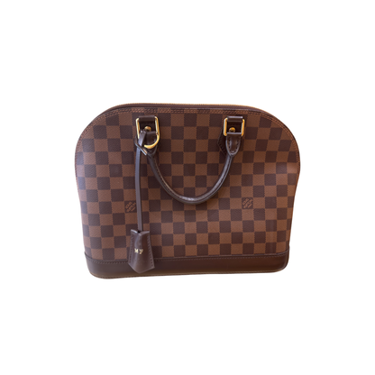 Louis Vuitton Alma BNB Monogram Canvas with Leather, Brown, Leather, Handbag