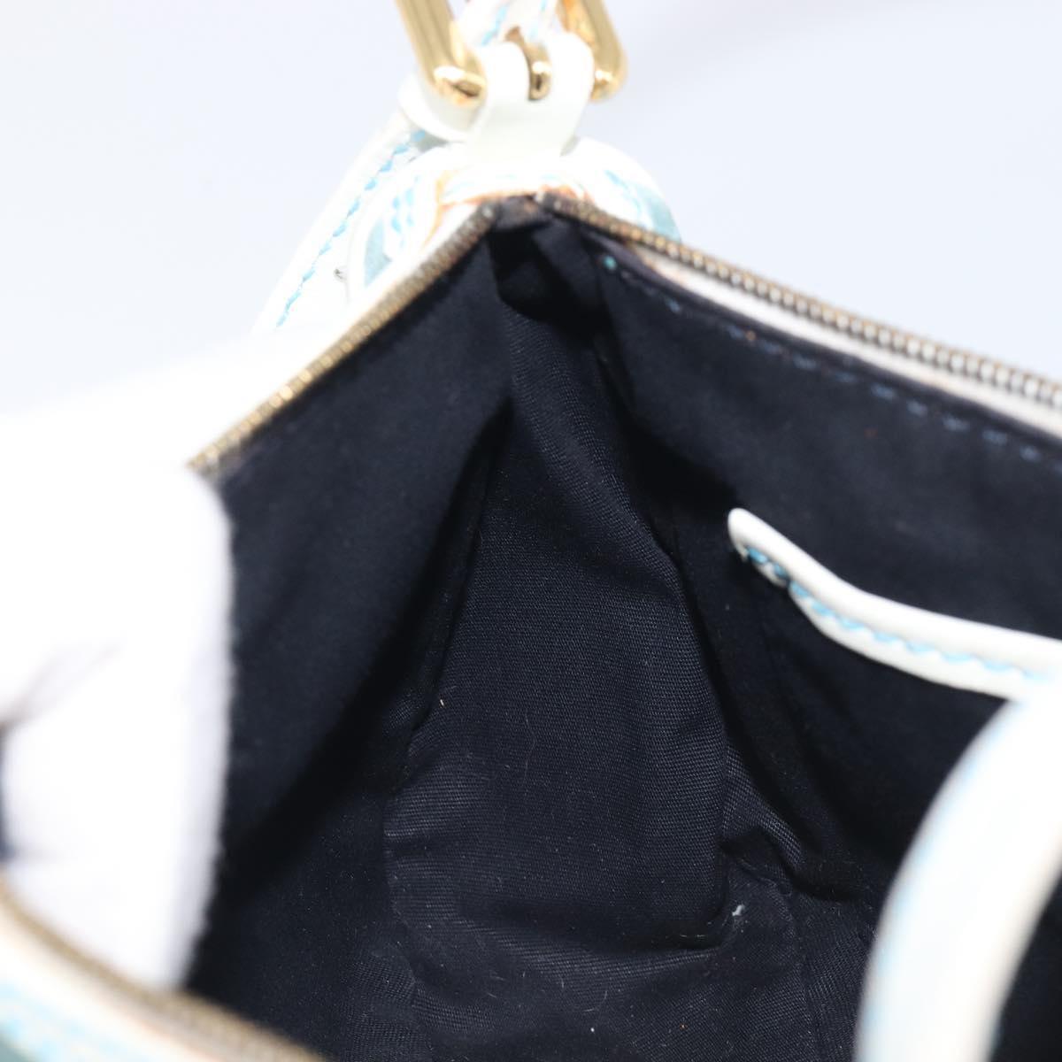 Celine C Macadam Suede, Turquoise, Suede, Handbag