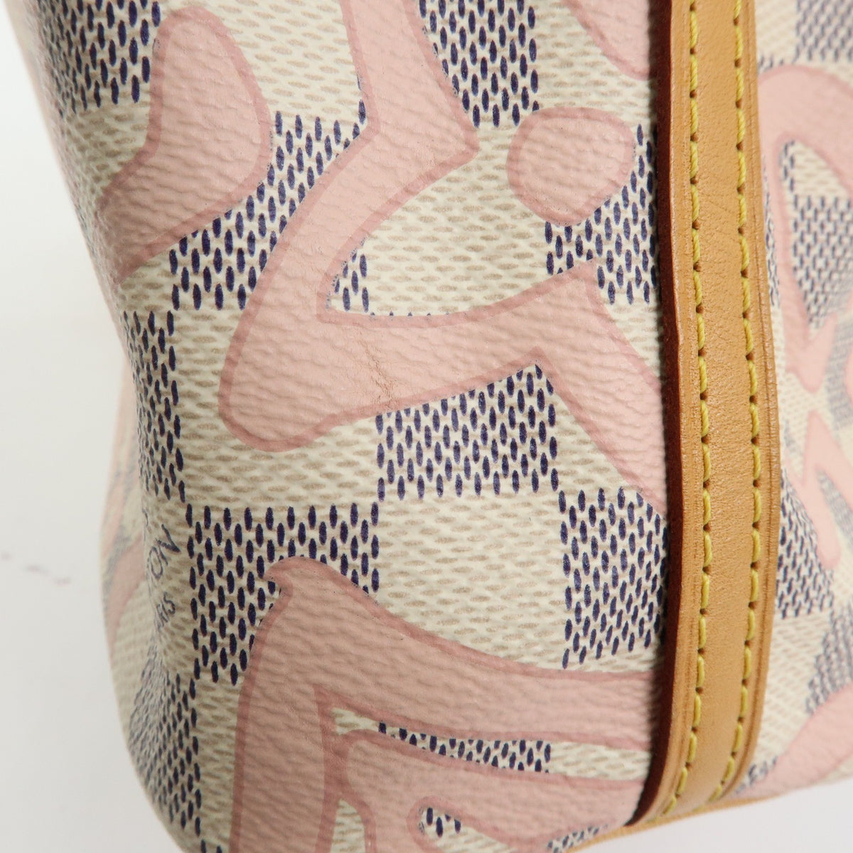 Louis Vuitton Noe Limited Edition Damier Tahitienne, White, Canvas, Shoulder Bag
