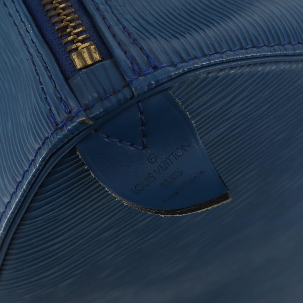 Louis Vuitton Keepall Bag Epi Leather, Blue, Leather, Travel Bag