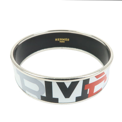 Hermes Bangle Printed Enamel, Multicolour, Metal, Bracelet
