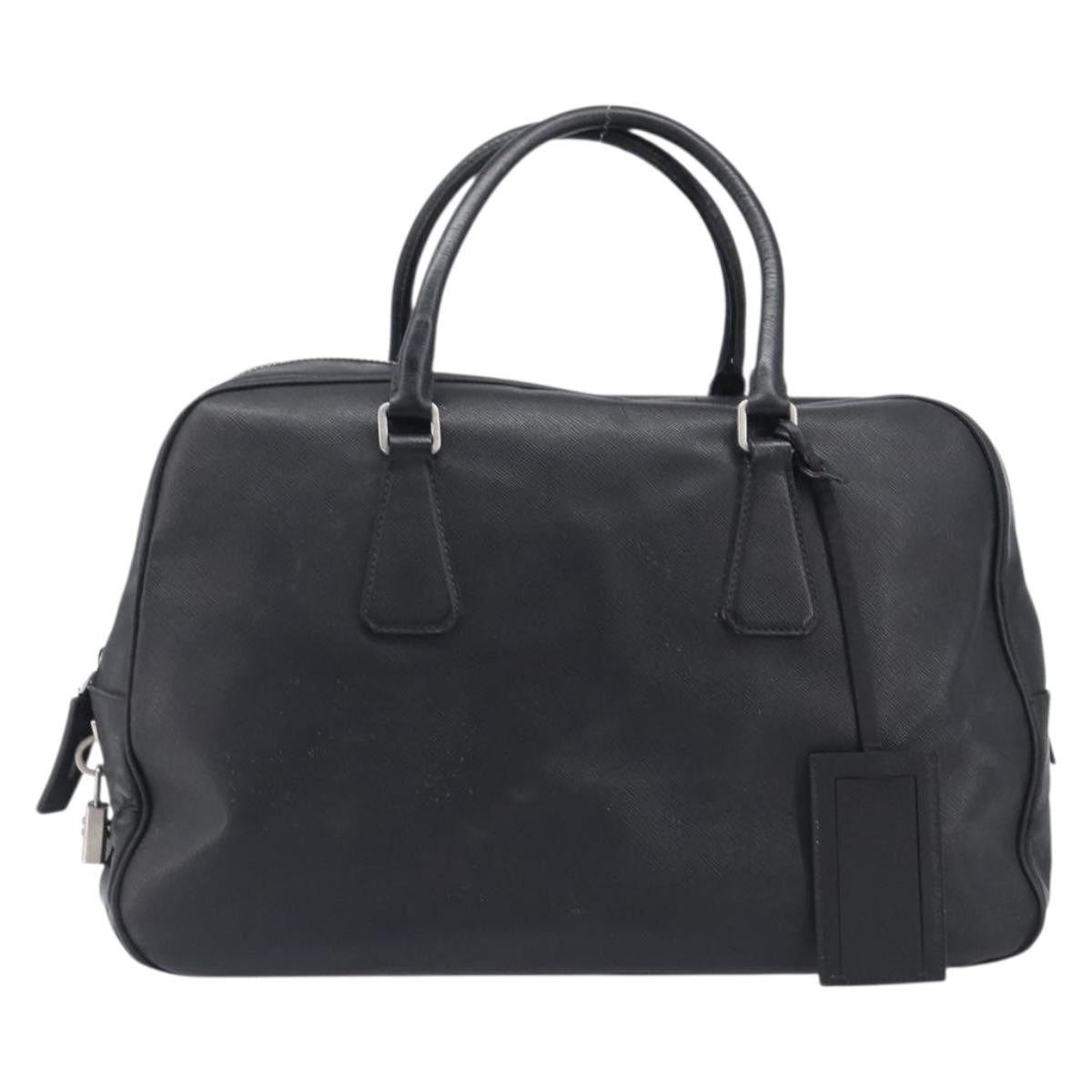 Prada Vintage Leather, Black, Leather, Handbag
