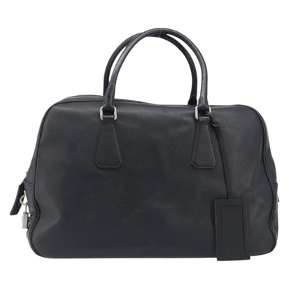 Prada Vintage Leather, Black, Leather, Handbag