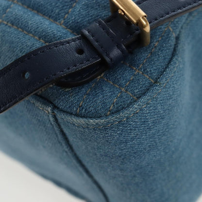 Gucci Pearly GG Marmont Embellished Matelasse Denim, Blue, Denim, Backpack