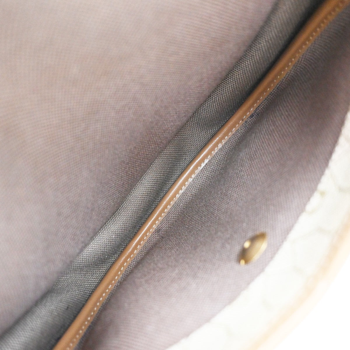 Christian Dior Vintage Honeycomb Canvas, Beige, PVC, Shoulder Bag