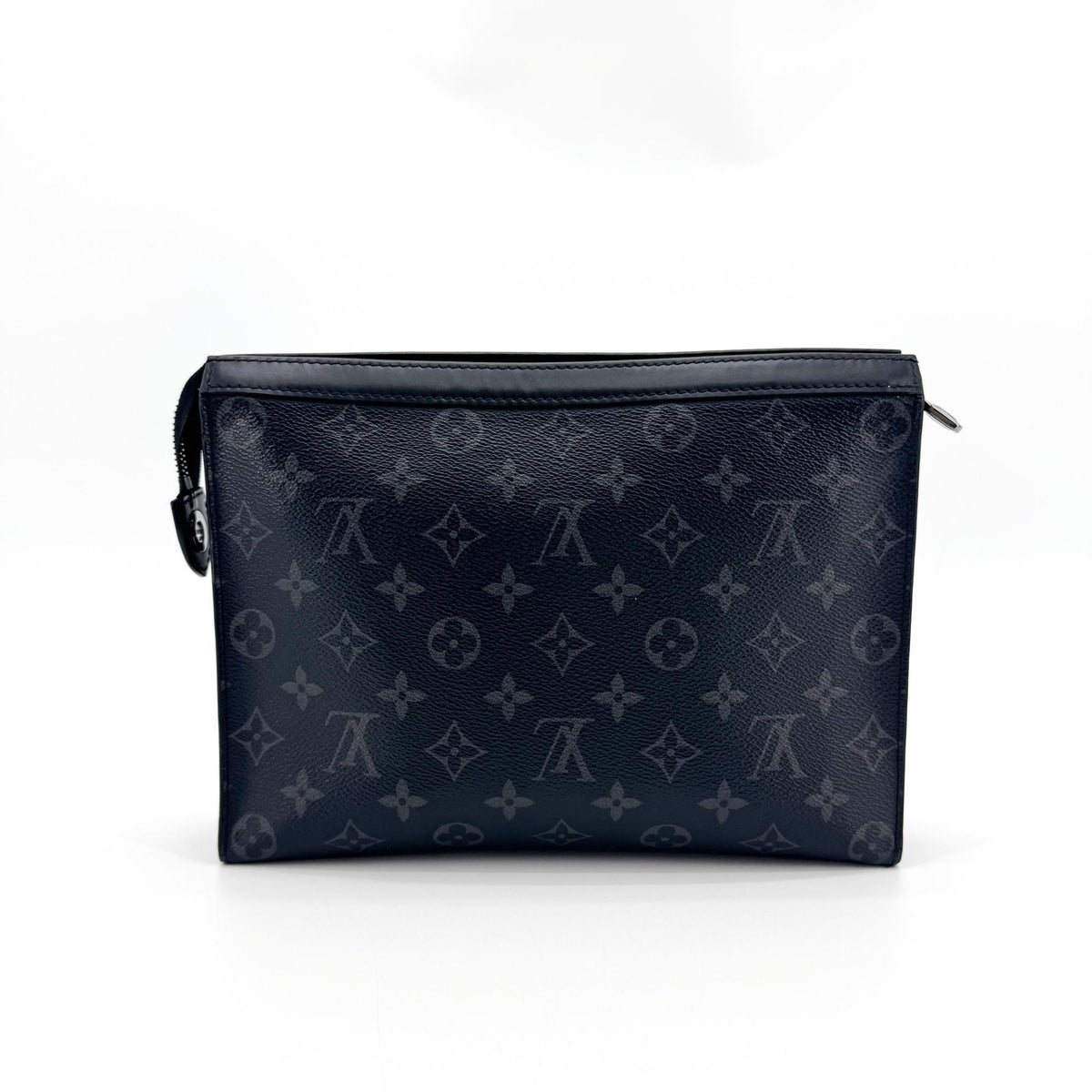 Louis Vuitton Pochette Voyage Reverse Monogram Eclipse Canvas, Black, Canvas, Clutch