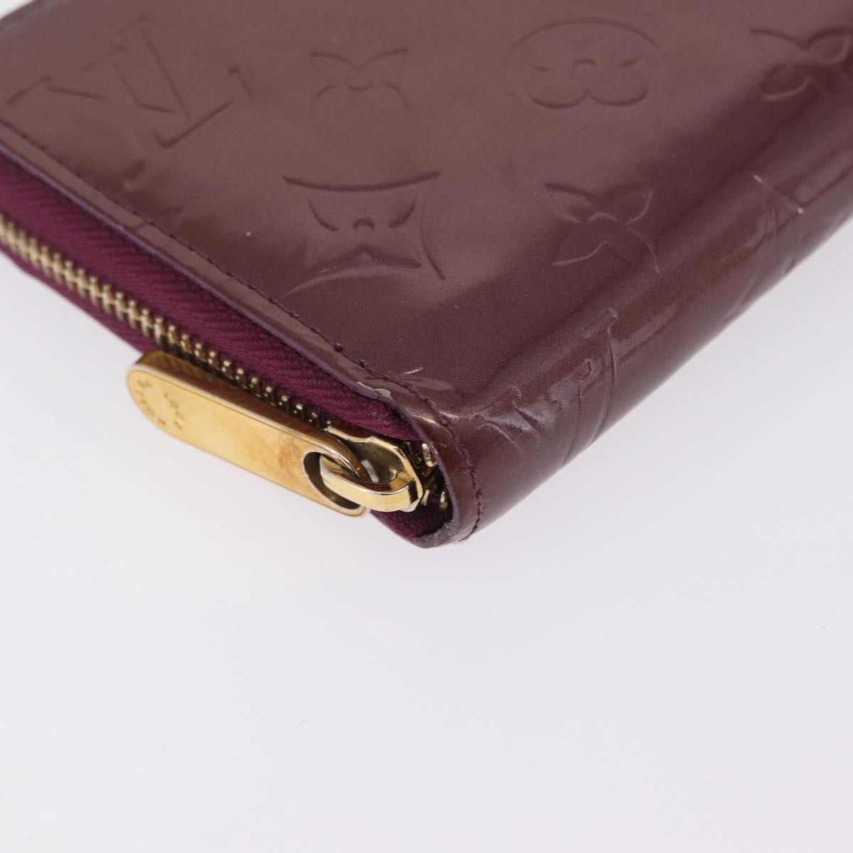 Louis Vuitton Zippy Monogram Vernis, Purple, Patent Leather, Wallet