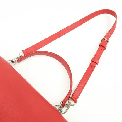 Louis Vuitton Lockme II Leather, Red, Leather, Shoulder Bag