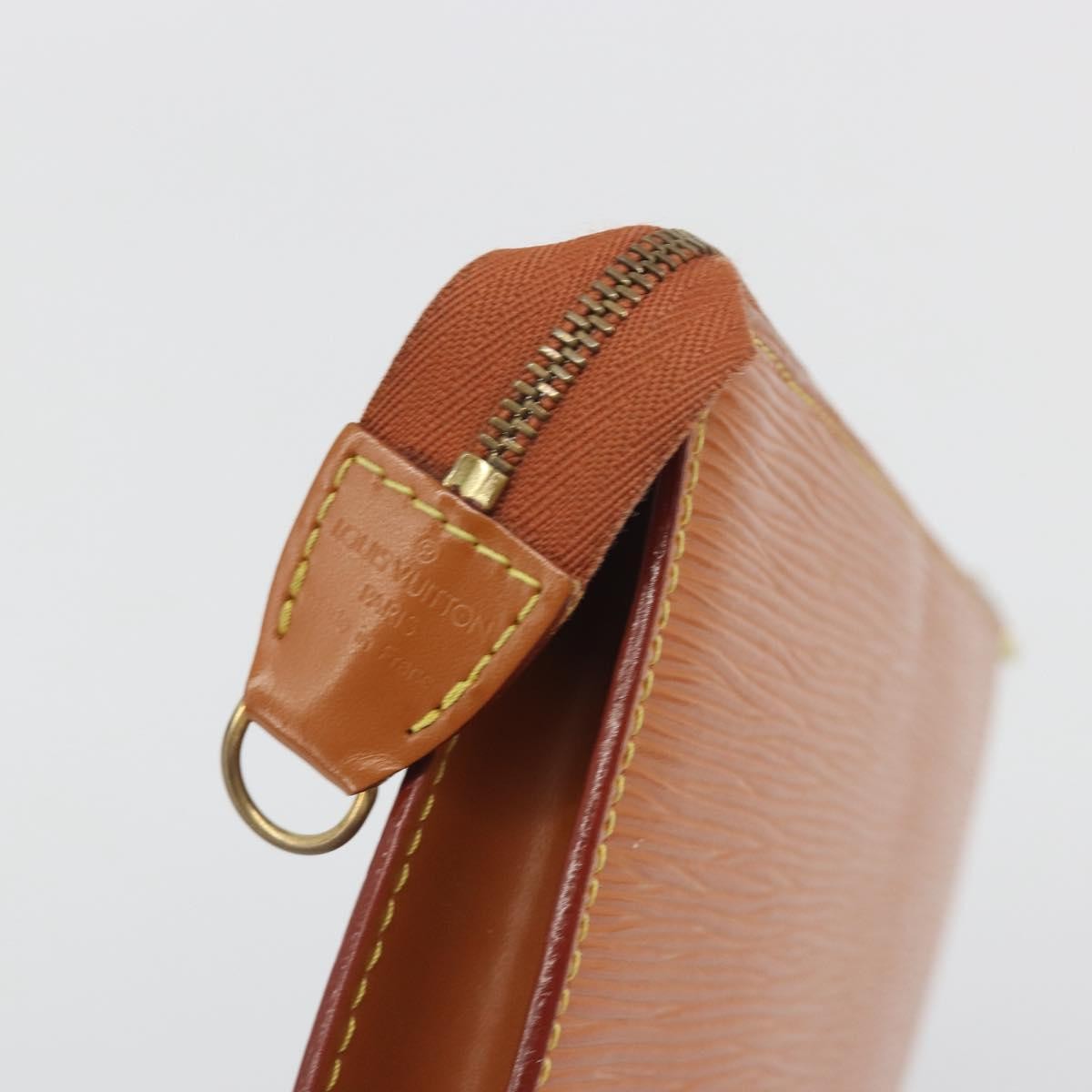 Louis Vuitton Pochette Accessoires Epi, Brown, Leather, Clutch