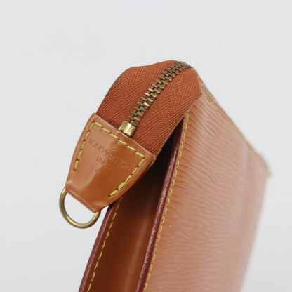 Louis Vuitton Pochette Accessoires Epi, Brown, Leather, Clutch