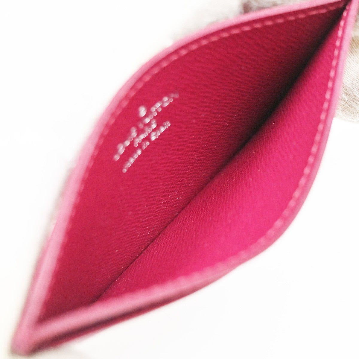 Louis Vuitton Porte Cartes Simple Card Holder Epi Leather, Red, Leather, Card Holder