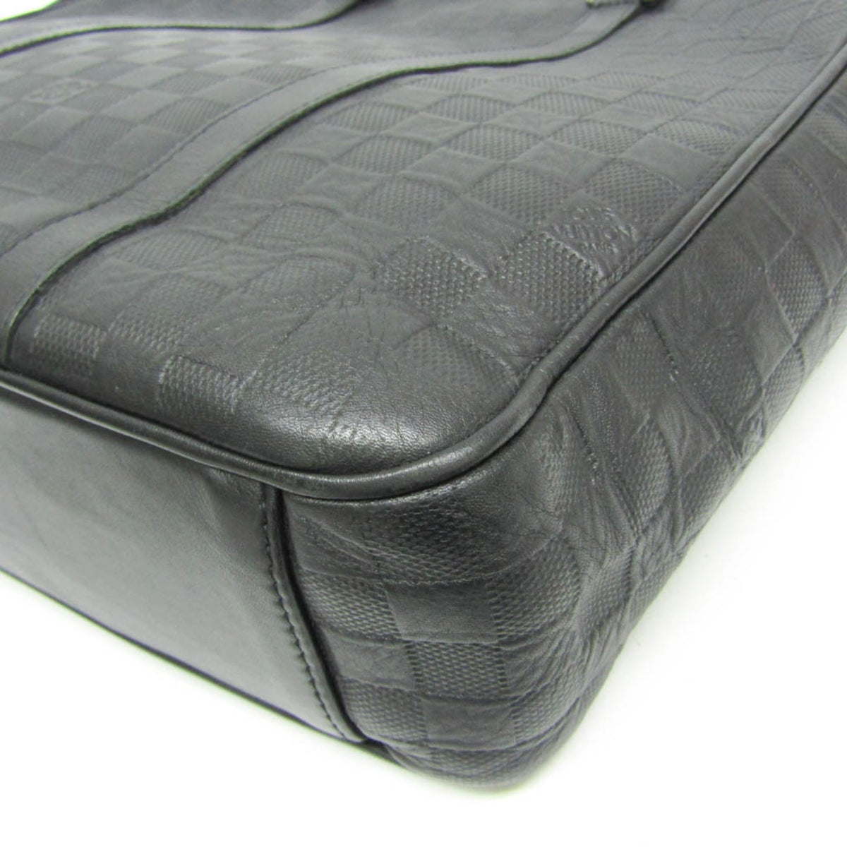 Louis Vuitton Tadao Damier Infini Leather, Black, Leather, Handbag